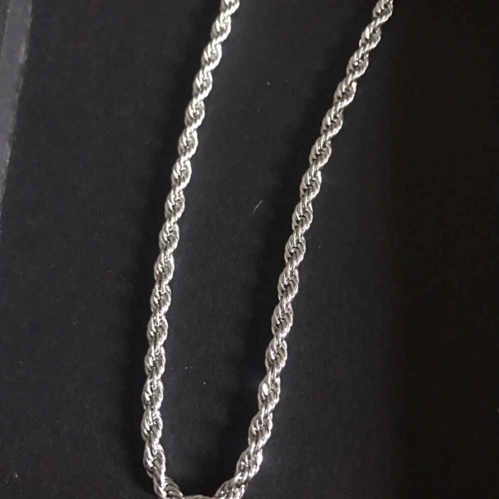 20” Sterling Silver Rope Chain Necklace